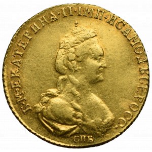 Rosja, Katarzyna II, 5 rubli 1781 - RZADKOŚĆ
