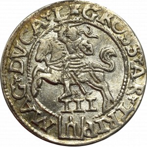 Sigismund II Augustus, 3 groschen 1562, Vilnius - L/L