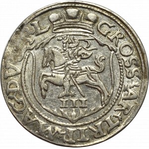 Sigismund II Augustus, 3 groschen 1564, Vilnius - L/L