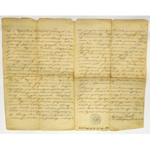 Polska, Wyciąg notarialny Chrzanów 1873 Apolinary Horawtt