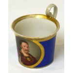 Austria, Vienna, Cup with bust of John III Sobieski 1st half of 19th century