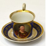 Austria, Vienna, Cup with bust of John III Sobieski 1st half of 19th century