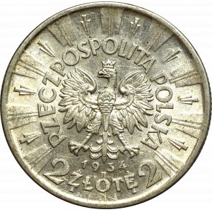 II Republic of Poland, 2 zlote 1934 Pilsudski