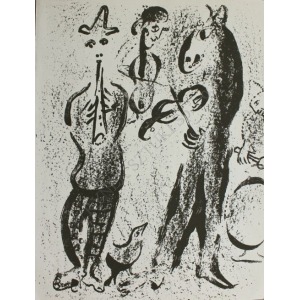 Marc Chagall (1887-1985), Wędrowni muzykanci(&bdquo;Chagall Lithographe II&rdquo;, 1963, Mourlot #395)