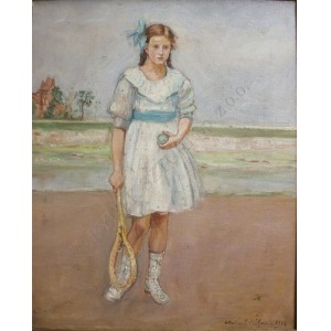 Wlastimil Hofman (1881-1970), Młoda tenisistka (1918)