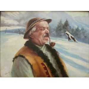 K. Kalinowski(XIX/XX w.), Góral z fajką