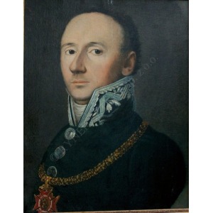 A.N.(XIX w.), Portret mężczyzny z orderem