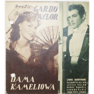 Program filmowy DAMA KAMELIOWA Greta Garbo 1936 rok