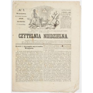 Czasopismo CZYTELNIA NIEDZIELNA nr 2 z dnia 13 stycznia 1856r.