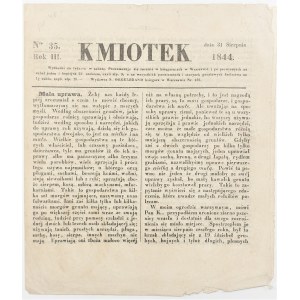 Czasopismo KMIOTEK nr 35 z dnia 31 sierpnia 1844r.