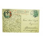 Pocztówka Feldmarszałek Hindenburg w pełnej gali orderowej