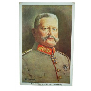 Pocztówka Feldmarszałek Paul von Hindenburg
