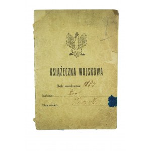 II RP Książeczka wojskowa , poborowy rocznik 1885