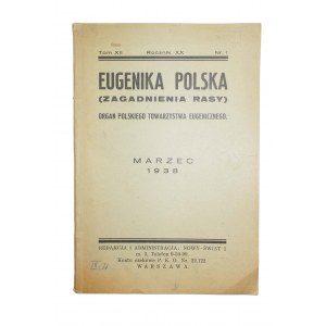 Eugenika Polska (zagadnienia rasy) marzec 1938
