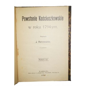 MARCINOWSKA J. - Powstanie Kościuszkowskie w roku 1794-ym