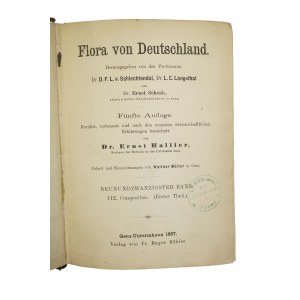 Flora von Deutschland 1887r. SCHLECHTENDAL, LANGETHAL, SCHENK, 171 kolorowych tablic