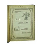 [ZHP] 85 P.D.H. Zastęp Lisów : 1. Przyrzeczenie ZHP (1949r.), 2. Notes harcerski (rękopis), 3. Rok 1948-49 pamiętnik zawodnika