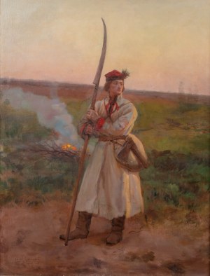 Józef Chełmoński (1849 Boczki - 1914 Kuklówka Zarzeczna), Kosynier, 1906 r.