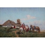 Władysław Karol Szerner (1870 Szebenice –1936 tamże), Jeźdźcy przed chatą