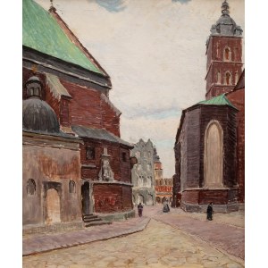 Ignacy Pinkas (1888 Jasło - 1935 Kraków), Kraków - fragment z placu Mariackiego