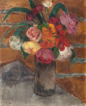 Eugeniusz Eibisch (1896 Lublin - 1987 Warszawa), Martwa natura z kwiatami