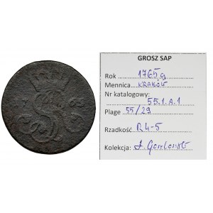 Poniatowski, Groschen Krakau 1765 g - VERY RARE