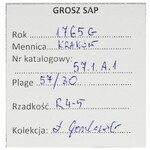 Poniatowski, Groschen Krakau 1765 G - VERY RARE