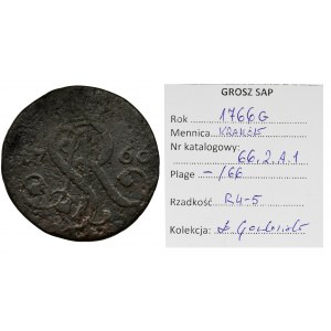 Poniatowski, Groschen Krakau 1766 G - VERY RARE