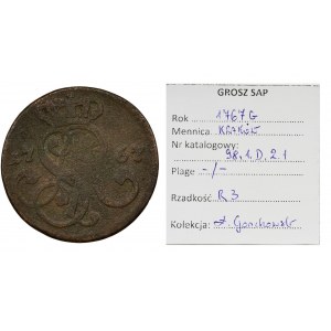 Poniatowski, Groschen Krakau 1767 G - VERY RARE