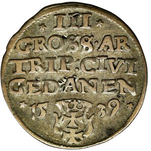 Sigismund I the Old, 3 Groschen Danzig 1539 - PRVS