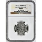 Ost, 2 Kopecks Hamburg 1916 A - NGC MS63