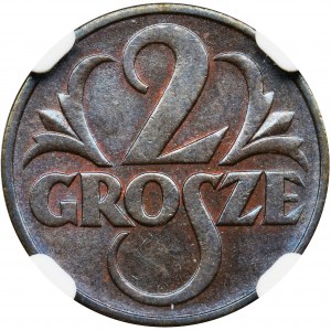 2 grosze 1939 - NGC MS63 BN