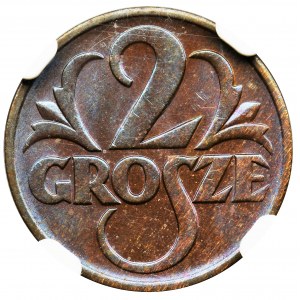 2 grosze 1938 - NGC MS64 BN