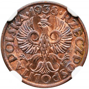 2 grosze 1938 - NGC MS65 RB