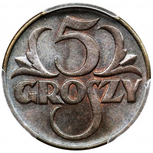 5 groszy 1937 - PCGS MS64 BN