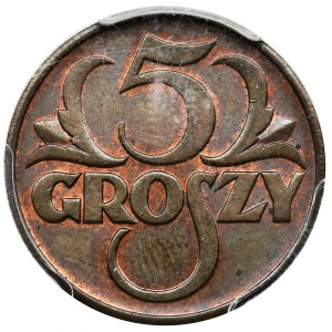 5 groszy 1938 - PCGS MS64 BN