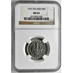 50 groszy 1923 - NGC MS63