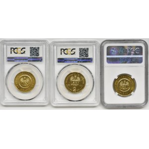 Zestaw, Gold Nordic (3 szt.) - PCGS/NGC MS64-66