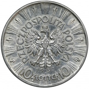 Pilsudski, 10 zloty 1937 - RARE