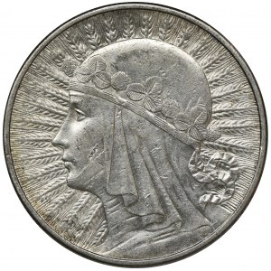 Głowa Kobiety, 10 złotych Londyn 1932