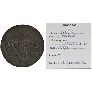 Poniatowski, Groschen Krakau 1767 G