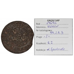 Poniatowski, Groschen Krakau 1767 G