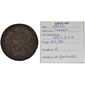 Poniatowski, Groschen Krakau 1767 G