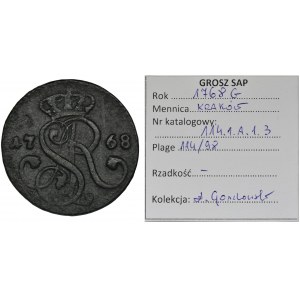 Poniatowski, Groschen Krakau 1768 G