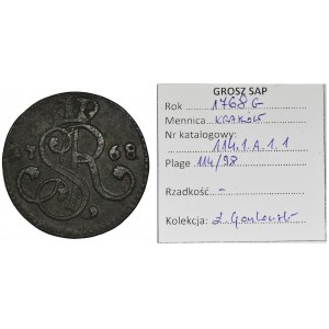 Poniatowski, Groschen Krakau 1768 G