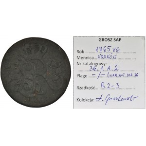 Poniatowski, Groschen Krakau 1765 VG - RARE