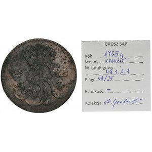 Poniatowski, Groschen Krakau 1765 g