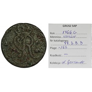 Poniatowski, Groschen Krakau 1766 G