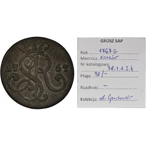 Poniatowski, Groschen Krakau 1767 G