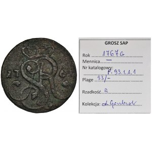 Poniatowski, Groschen 1767 G - FORGERY